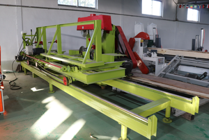 <span class=keywords><strong>Scierie</strong></span> circulaire industrielle à 4 arbres avec chariot porte-bûches, machine de traitement du bois robuste - Product Image 6