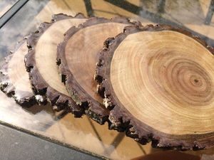 Posavasos redondos de madera de acacia, protección de encimera de mesa y superficies de marcas de agua o daños, regalo de inauguración de la casa, decoración del hogar - Product Image 2