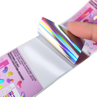 Étiquettes personnalisées autocollantes en papier kraft brillant, étiquettes d'emballage, autocollants en rouleau imperméables et résistants à l'huile pour logo de marque et informations produit