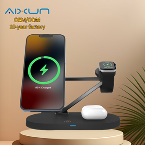 แท่นชาร์จไร้สายอเนกประสงค์ 5 in 1 ชาร์จเร็ว สำหรับโทรศัพท์ นาฬิกา หูฟัง - Product Image 1