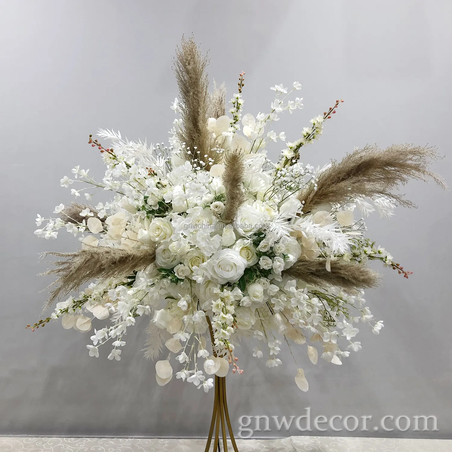 GNW Künstlicher Hochzeits lieferant handgemachte Hochzeit 3D Blumen wände für Luxus hochzeits dekorationen Blumen hintergründe