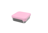 L'ensemble de récipients à sandwich en acier inoxydable avec un couvercle et un joint en silicone scellé convient au stockage des sandwichs et des collations