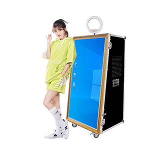 Cabina de Fotos con <span class=keywords><strong>Espejo</strong></span> Mágico de 65 Pulgadas en Oferta, Cámara e Impresora, Pantalla Táctil LED con Estuche de Transporte - Product Image 3