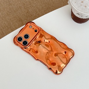 Funda para <span class=keywords><strong>iPhone</strong></span> 17, Funda de TPU Brillante con Diseño de Onda Naranja de Lujo para <span class=keywords><strong>iPhone</strong></span> 17 16 15 14 <span class=keywords><strong>13</strong></span> <span class=keywords><strong>Pro</strong></span> <span class=keywords><strong>Max</strong></span> 16 Plus - Product Image 3