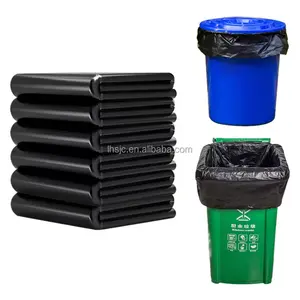 Sacos de lixo industriais resistentes fortes por atacado sacos de lixo plásticos biodegradáveis personalizados rolos pretos