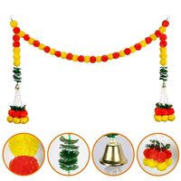 Nicro Optical Fiesta Day Of The Dead Festival Dekorasi Pernikahan India Diwali buatan tangan bunga Marigold buatan tangan