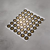 Autocollants en vinyle personnalisés à bas prix, étiquettes adhésives avec logo en feuille d'or, imperméables, recyclables, service d'impression pour l'emballage