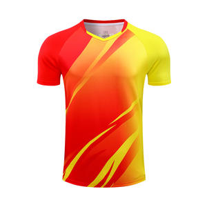 أطقم قمصان تنس الريشة الصيفية ، مجموعات قمصان تنس الريشة ، طباعة نقل بالتسامي ، بوليستر سريع الجفاف ، ملابس رياضية للكبار - Product Image 1