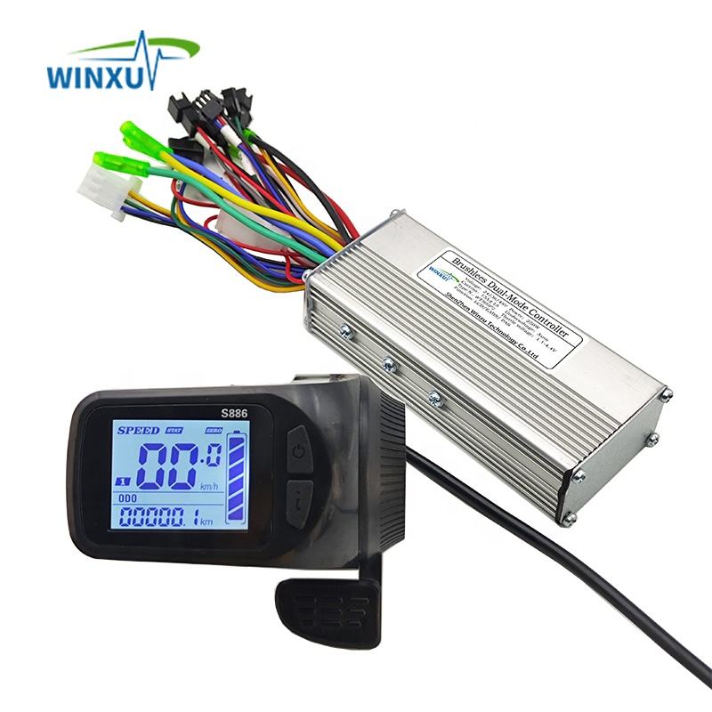 24V 250W Spazzola Regolatore Del Motore Per E-bike Bici Elettrica Bicicletta Scooter Spazzola Velocità Del Motore Regolatore LB27 - Foto 8