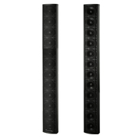 Haut-parleur colonne en bois de 3 pouces, néodyme, puissance de crête 1200W, diaphragme en alliage de titane pour salles de conférence, hôtels, salles de banquet