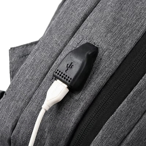 Mochila Ejecutiva Oxford de Gran Capacidad con Cierre de Cremallera, Impermeable, Antirrobo, USB, Diseño Geométrico, Estilo Simple para Comercio Exterior - Product Image 4