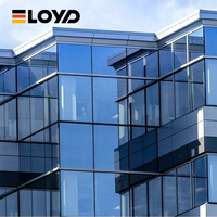 Systèmes de murs-rideaux suspendus en alliage d'aluminium Eloyd, revêtement filmé, solutions personnalisables pour les revêtements extérieurs des bâtiments de bureaux
