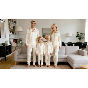 Conjunto <span class=keywords><strong>de</strong></span> Pijamas Familiares Personalizados, Traje Largo Informal para las Fiestas, para Hombres, Mujeres y Niños - Product Image 3