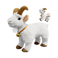 Jouet en peluche amusant en forme de chèvre avec clochette, personnalisable, fonction ODM pour amis