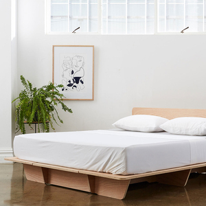 Panel de Cama de Madera <span class=keywords><strong>Koala</strong></span>, Base de Cama Doble King/Queen, Muebles de Dormitorio Sencillos y Minimalistas, OEM - Product Image 5