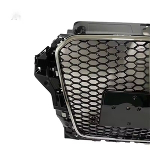 Rejilla de sintonización deportiva para coche, rejilla de parachoques delantero para <span class=keywords><strong>Audi</strong></span> A3, con placa de matrícula, S3, <span class=keywords><strong>Rs3</strong></span>, 2013, 2014, 2015 - Product Image 3