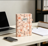 Carnets et Agendas A5 en Cuir PU Haut de Gamme 2027 – Nouveauté Tendance pour la Planification Quotidienne et les Accords Professionnels