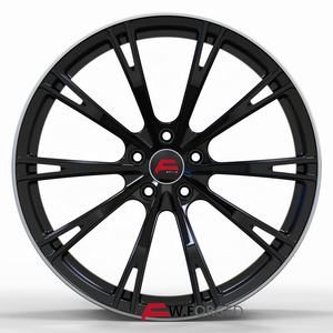 Jantes forgées noires brillantes de 18, 19, 20, 21, 22 pouces, 5x112 pour <span class=keywords><strong>Audi</strong></span> RS6 Rs5 Rs7 Rsq8 <span class=keywords><strong>TT</strong></span> ABT, jantes de voiture de tourisme - Product Image 1