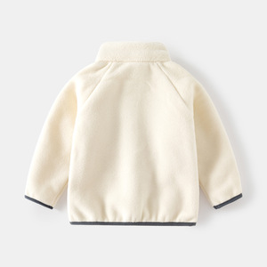 Nouveauté Automne Hiver Veste en polaire zippée décontractée pour bébé et enfant, manteaux pour garçon - Product Image 4