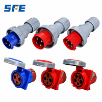 Prise de courant industrielle SFE RoHS2.0 CEE/IEC60309 IP67 16A 32A 63A 125A 3P 4P 5P Monophasée Triphasée 220 380 240 415V