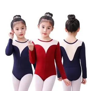 Mädchen Langarm Ballett Tänzerin Trikot Tutu Kleid Prinzessin Gymnastik Tanzen Tragen Leistung Dance Kostüme Kleidung