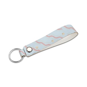 Thời Trang Không Thấm Nước Xách Tay Treo Máy Bay Tag Vải Tùy Chỉnh Keychain Phụ Kiện Hawaii Hoa Vỏ Bãi Biển PU Da - Product Image 3