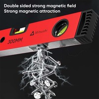 Règle de niveau en aluminium de niveau à bulle de mesure de Mitsushi, niveau à bulle en aluminium promotionnel