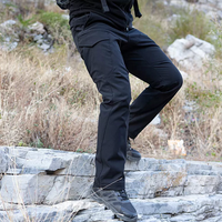 Pantalon Cargo à poche à séchage rapide 100% Polyester pour homme, salopette d'été kaki robuste pour l'extérieur, pantalon de Camping tactique masculin