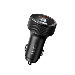 Cargador de Coche con Pantalla Digital Metálica, Carga Súper Rápida de 100w, Aleación de Aluminio, Cargador de Teléfono Móvil para Coche - Product Image 1