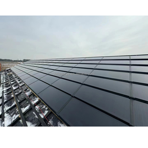 <span class=keywords><strong>Panneau</strong></span> solaire 110W 18V, couverture en verre trempé, matériaux de construction énergétiques verts, tuiles solaires photovoltaïques plates pour toiture, puissance - Product Image 6