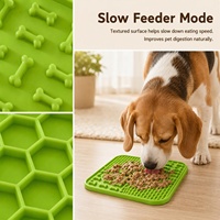 Nouvel Arrivage Tapis à lécher pour chien et chat en silicone de qualité alimentaire, écologique, étanche, moderne, avec logo personnalisé, à suspendre, pour alimentation lente, accessoire pour gamelle