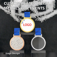 Médailles Métalliques Électroplaquées Personnalisables avec Impression UV pour Remises de Diplômes, Compétitions, Événements Corporatifs - Conception de Logo Personnalisé en Gros