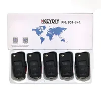 10 télécommandes universelles KEYDIY B01-3+1 à 3 boutons pour programmeur de clés KD900/KD/KD-X2, Chine continentale