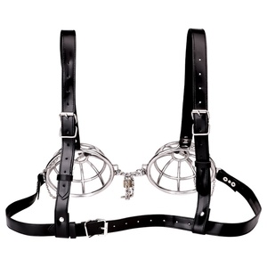 Stainless Hollow Breast Cover With Nipple Clamp Nipples Covers Female Breast Binder Bondage BDSM Sex <b>Toys</b> <b>for</b> Women <b>Men</b> Game - Product Image 4