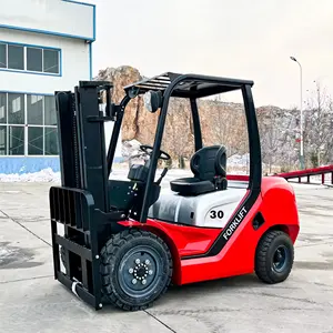 Everlift forklift Diesel 3ton 3,5 ton tinggi angkat 3m-6.5m harga forklift heli mesin pabrik forklift Tiongkok