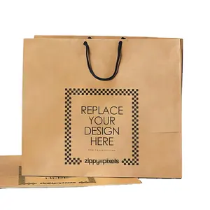 Großhandel günstiger Preis luxuriöse individuell bedrucktes Logo für Geschenk Kleidung mit Griff einkaufspapiertüte