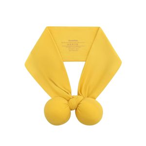 Diadema para Bebé DreamHalo Amarilla con Lazo 3D, Accesorio para el Cabello para Niñas, Bebés y Niños Pequeños, Transpirable, de Viscosa, Bambú y Rayón - Product Image 1