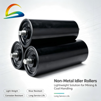 Rouleau de convoyeur UHMWPE non métallique, anti-corrosion, résistant à l'usure, ignifuge, antistatique, durable, pour l'exploitation minière, garantie 3 ans