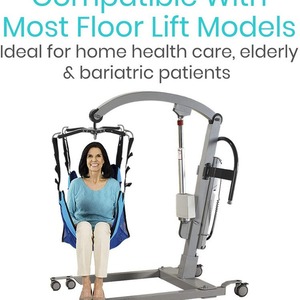 Eslinga Plana de Malla Azul para Elevación de Pacientes, Soporte de Transferencia de Uso General - Product Image 3