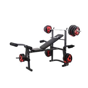 Panca Pesi, Panca Allenamento Reclinabile da Palestra con Leg Extension, Attrezzatura Fitness Multifunzione per Esercizi - Product Image 1