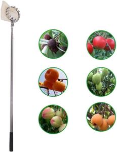 VERTAK longue portée télescopique pôle jardin cueilleur de fruits métal <span class=keywords><strong>verger</strong></span> tête panier attrape <span class=keywords><strong>pomme</strong></span> pêche collecteur de fruits - Product Image 3