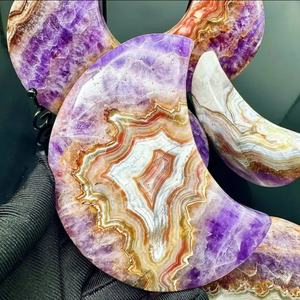 Nuevas Artesanías <span class=keywords><strong>de</strong></span> Cristal Natural al por Mayor DIY: Tallados <span class=keywords><strong>de</strong></span> Cara <span class=keywords><strong>de</strong></span> <span class=keywords><strong>Luna</strong></span> <span class=keywords><strong>de</strong></span> Amatista y Piroxeno en Símbiosis, Adornos <span class=keywords><strong>de</strong></span> Cueva y Coleccionables <span class=keywords><strong>de</strong></span> Fábrica Original - Product Image 4