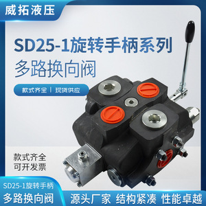 Vanne directionnelle multi-voies à commande rotative Weituo Hydraulics Sd25 1 pour les plateformes de forage minier et les grues de camions, haut débit - Product Image 4