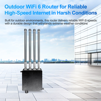 Endüstriyel Sınıf Dış Mekan WiFi6 Router POE Güçlü AX3000 2.4G 5.8G Su Geçirmez Kablosuz Wifi Router WAN Portlu Dış Mekan Mesh Router