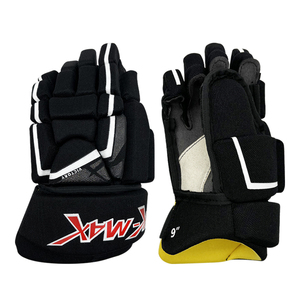 ถุงมือฮอกกี้น้ำแข็งวัยรุ่น Vik-Max รุ่นขายดีปี 2026 สีดำ พร้อมใยไนลอนสีเหลือง สำหรับนักกีฬาเยาวชน จากโรงงานโดยตรง - Product Image 2