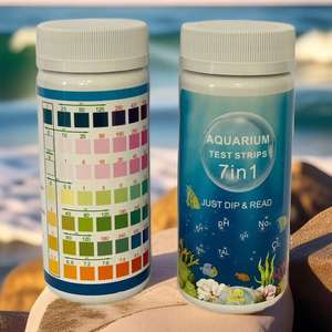 고품질 수족관 7 in 1 수질 테스트 스트립 공장 도매 OEM ODM 수영장 수질 테스트 스트립 - Product Image 2