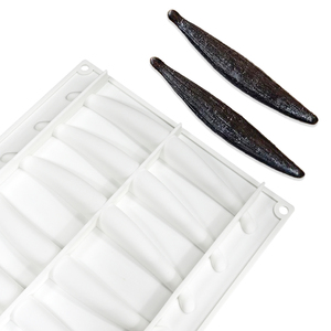 Moule à gâteau en silicone en forme de goulotte de vanille à 12 cavités, moule 3D pour mousse au chocolat, dessert, pâtisserie DIY - Product Image 6