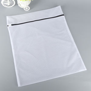 Sac à linge en coton avec fermeture éclair, <span class=keywords><strong>filet</strong></span> croisé, maille <span class=keywords><strong>de</strong></span> <span class=keywords><strong>lavage</strong></span>, pour <span class=keywords><strong>chaussettes</strong></span> et culottes - Product Image 3