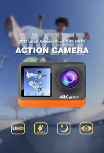 Wifi <span class=keywords><strong>4K</strong></span> 30fps 720P 120fps không thấm nước ngoài trời thể thao hành động Máy ảnh ống kính Bộ lọc Cảm biến hình ảnh tùy chọn vlog máy ảnh - Product Image 5