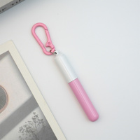 Stylo bille mini mignon bicolore couleur bonbon avec mousqueton, pointe métallique, écriture fluide, cadeau de papeterie